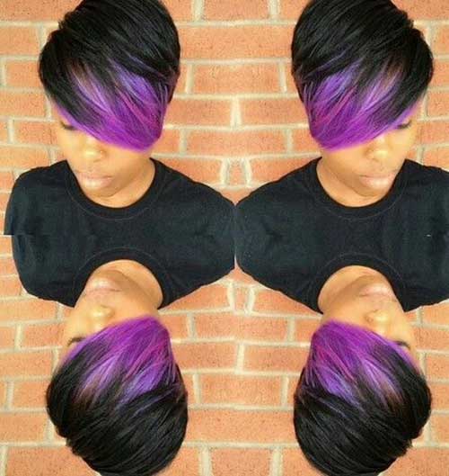 Taglio Capelli Corti Viola