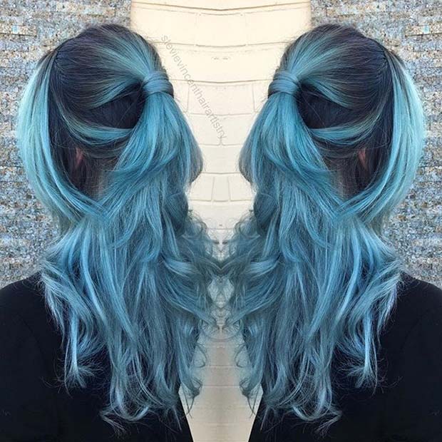 Gray hair ombre photo Gray hair ombre photo