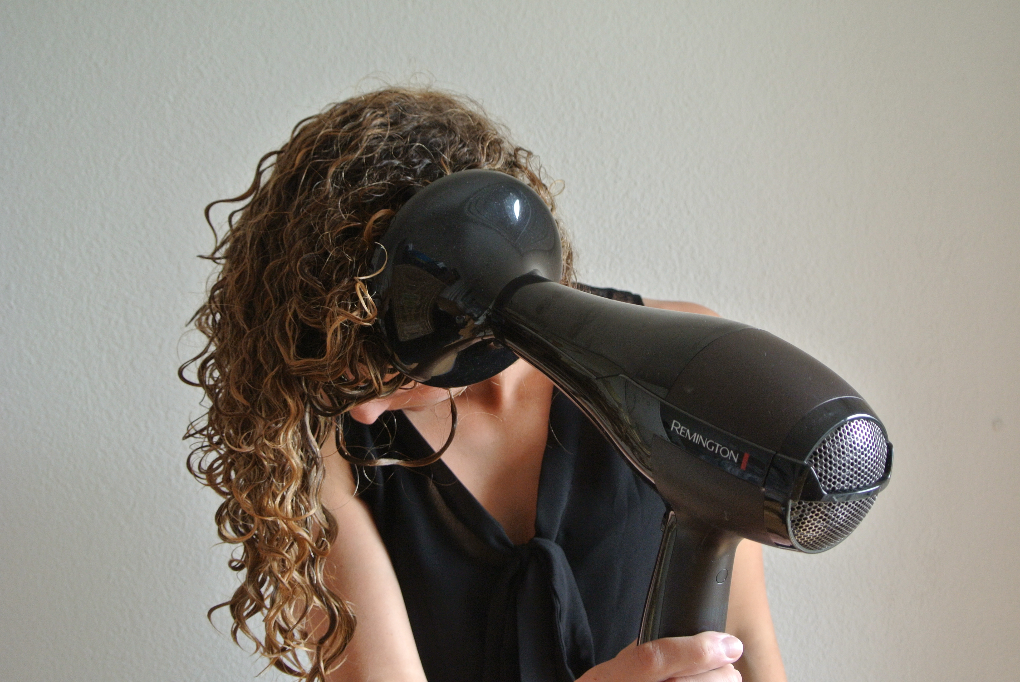 asciugare i capelli ricci