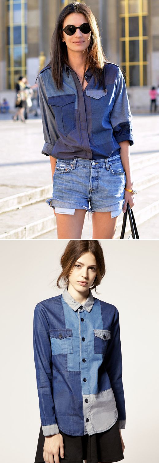 patchwork jeans trend
