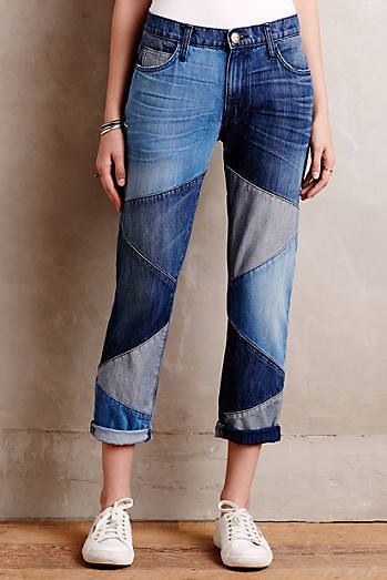 patchwork jeans trend