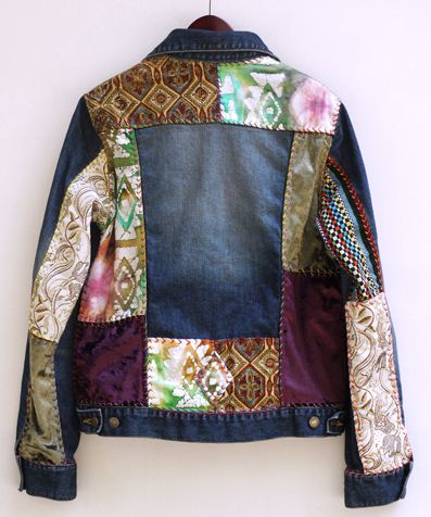 patchwork jeans trend