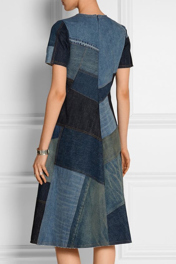 patchwork jeans trend
