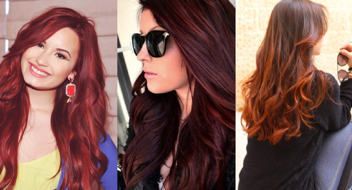 hennè rame su capelli castani