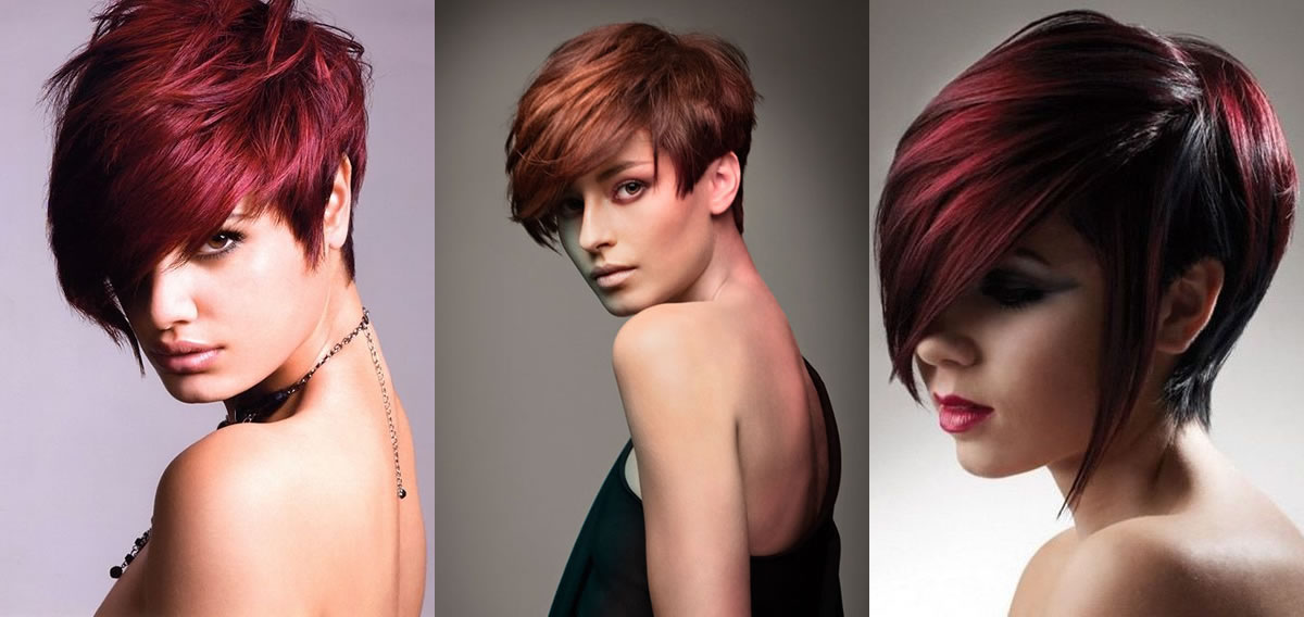 Meches viola su capelli neri capelli rossi - CapelliStyle