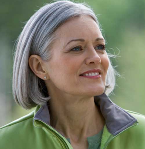 2015 Short Hairstyles For Gray Hair