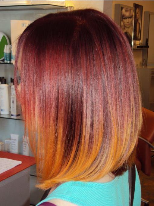 orangeredombrehaircolor CapelliStyle