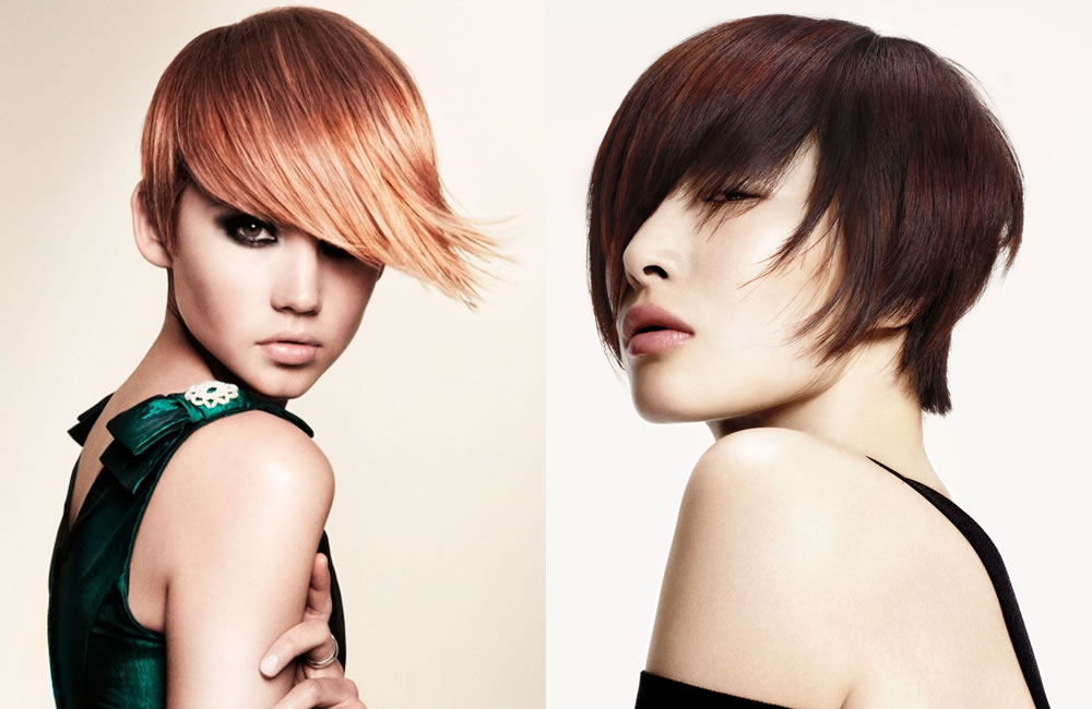 capelli con frangia colorata