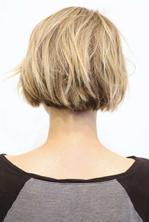 Short Blonde Hairstyles Back View