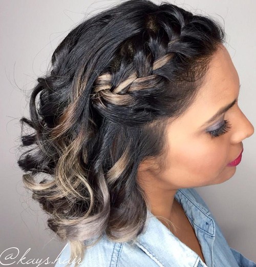 18curlybobwithaheadbandbraid CapelliStyle