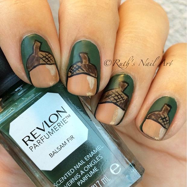 7-acorn-nail-design