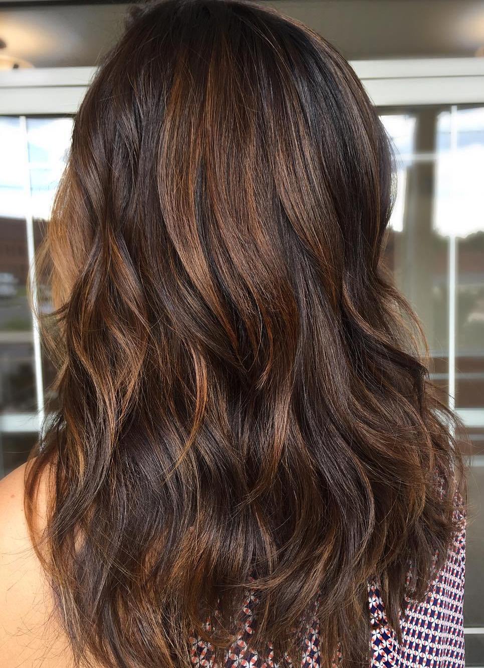 12 Dark Brown Hair With Light Brown Highlights Capellistyle