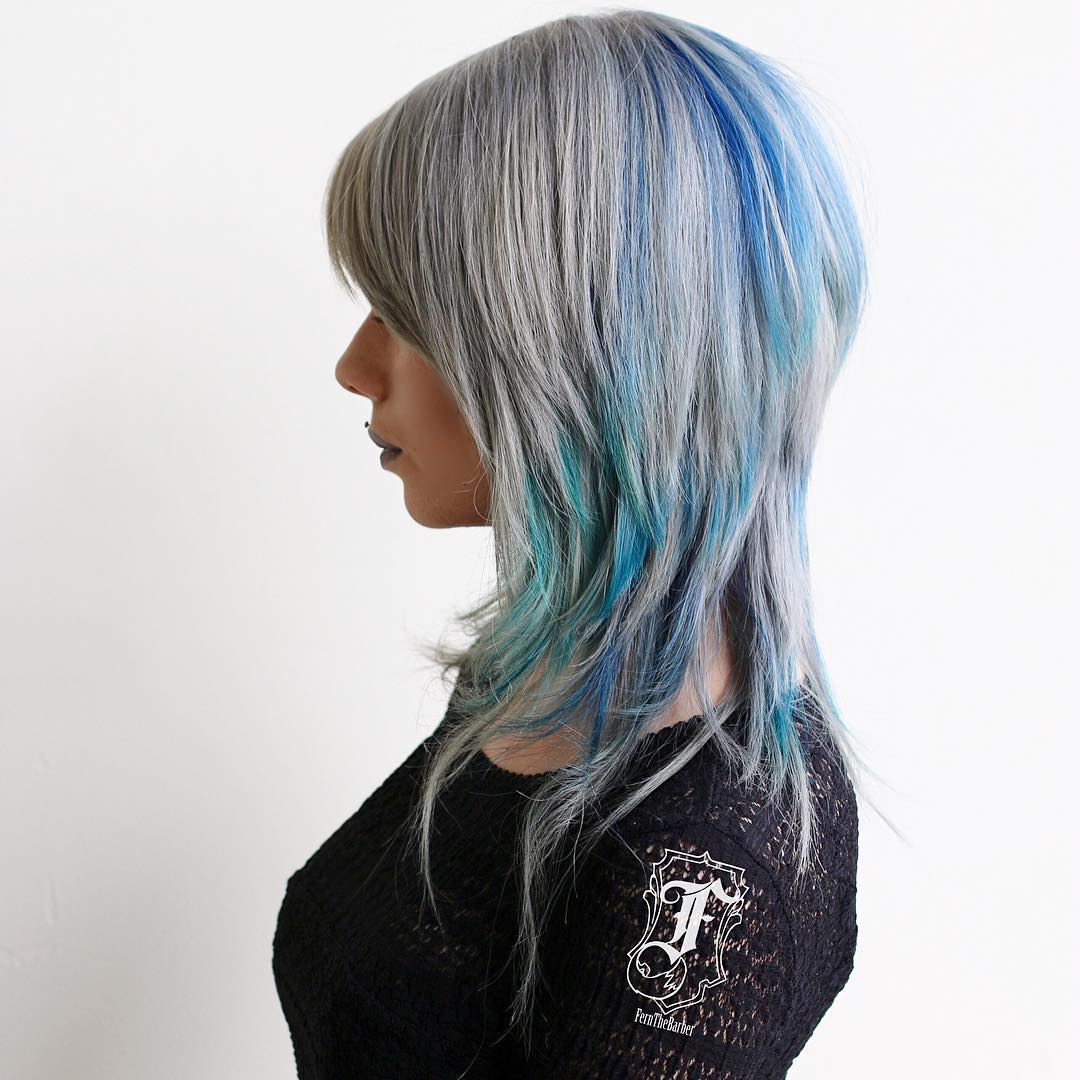 3 gray hairstyle with blue highlights CapelliStyle 3-gray-hairstyle-with-blue-highlights-capellistyle