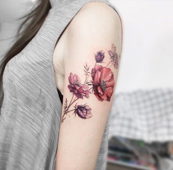 elegant-foral-tattoos