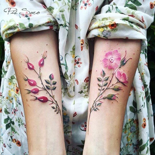 forearm-floral-tattoos