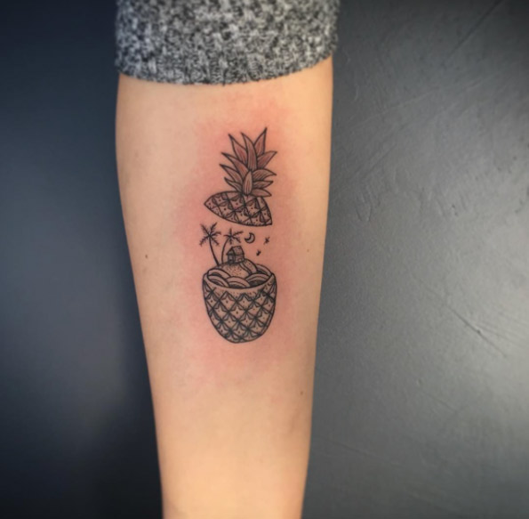 pineapple-tattoo-design