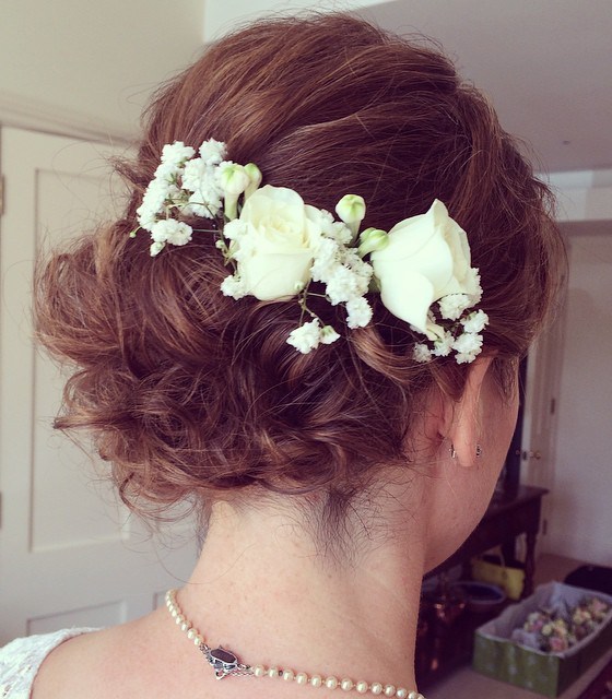 Cute Curly Hair Wedding Party 