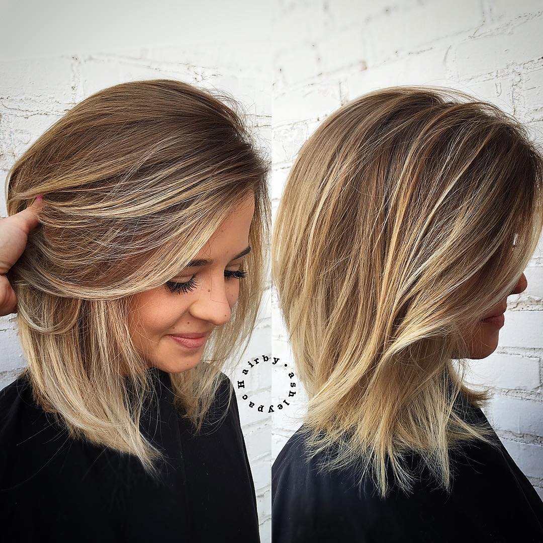 6mediumhairwithblondebalayage CapelliStyle