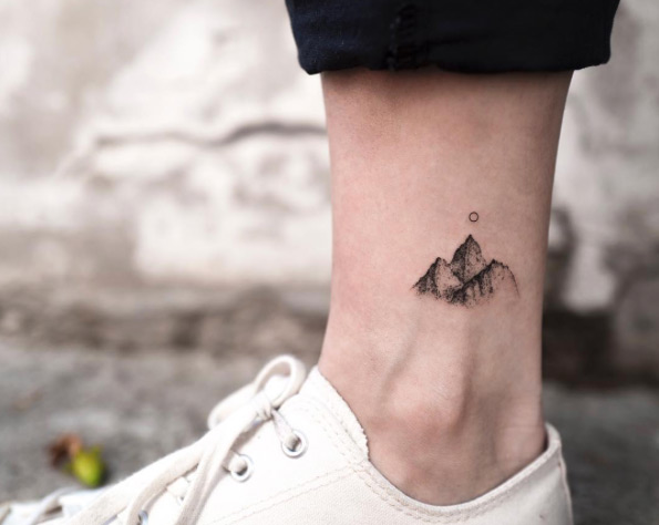 mountain-ankle-tattoo