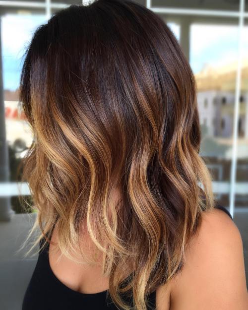 2darkbrownbobwithcaramelbalayage CapelliStyle