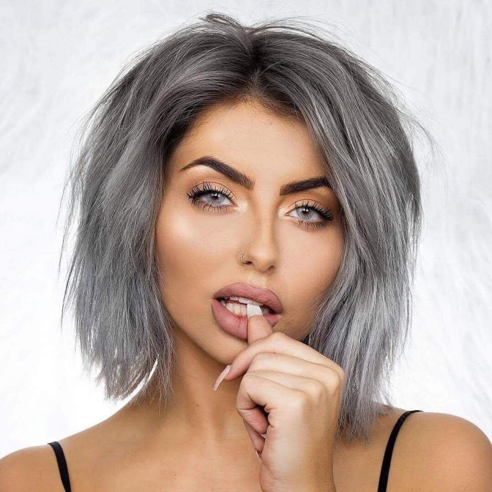 Grey Ombre Caschetto Grey Ombre Caschetto