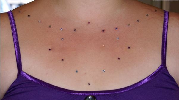 Chest-dermal-piercings - CapelliStyle