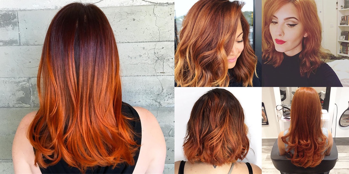 Pumpkin spice hair
