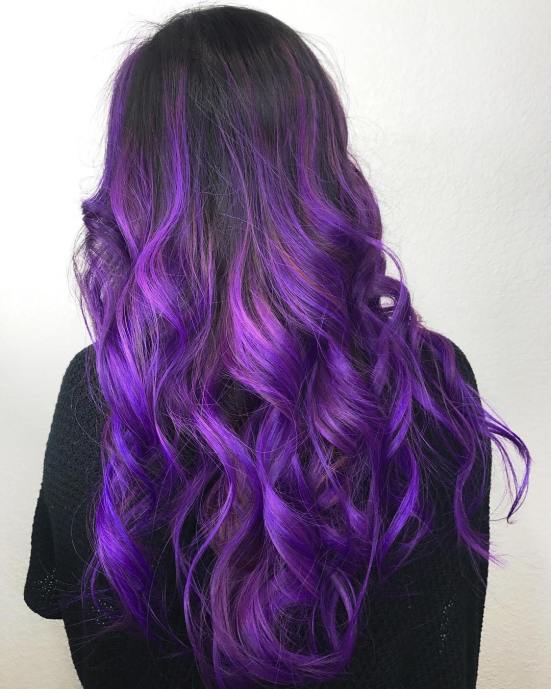 Idee Di Balayage Viola Per Il 18