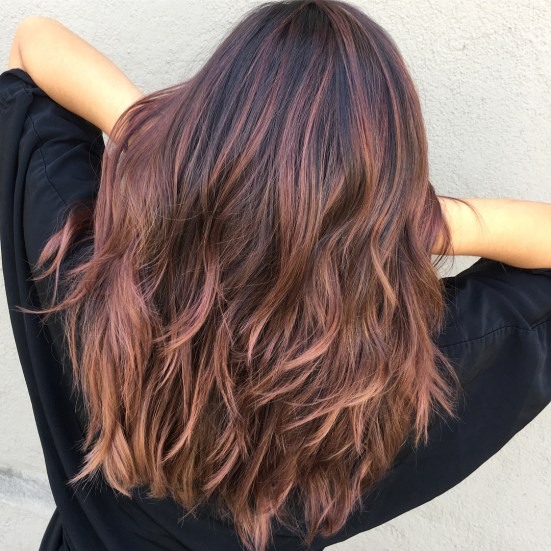 Splendidi Esempi Di Balayage Oro Rosa