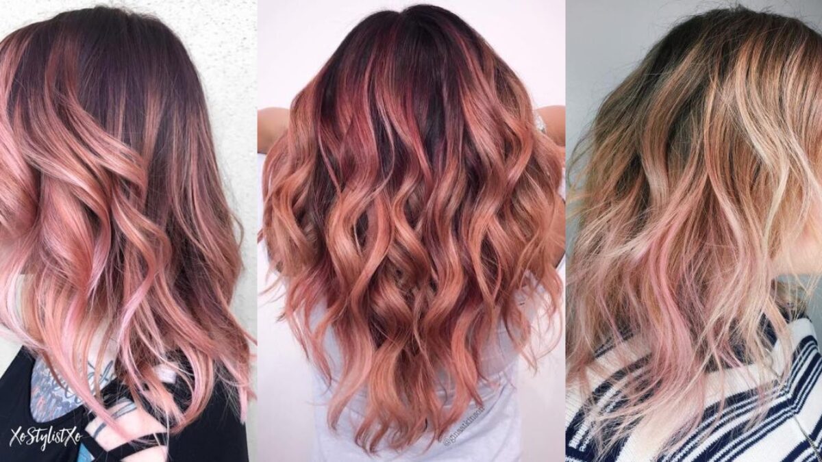 20 Splendidi Esempi Di Balayage Oro Rosa