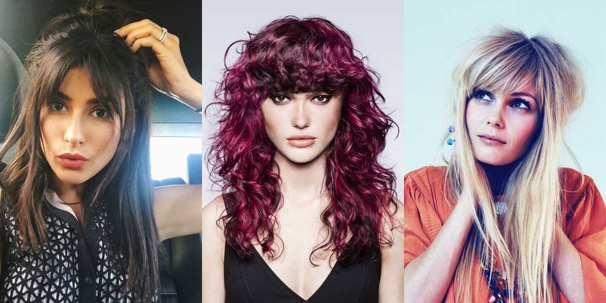 capelli lunghi frangia
