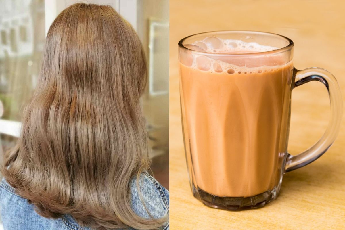 cover milk tea hair