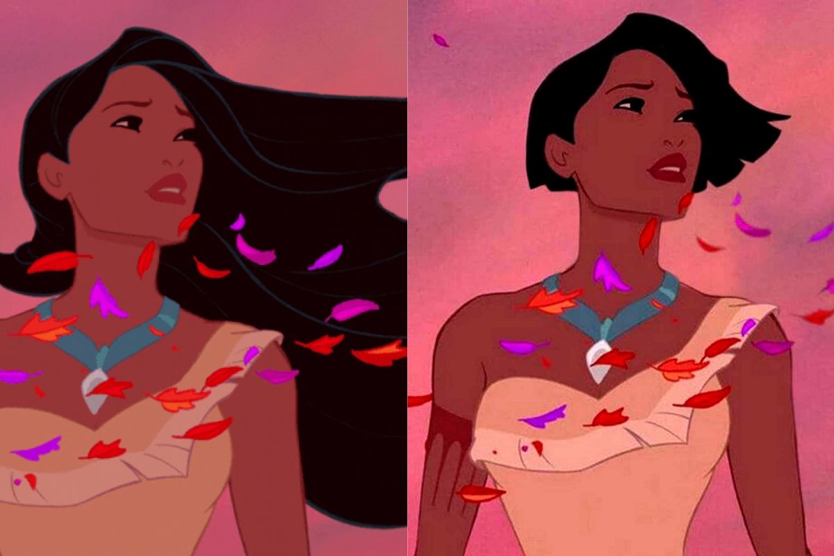 principesse disney capelli corti