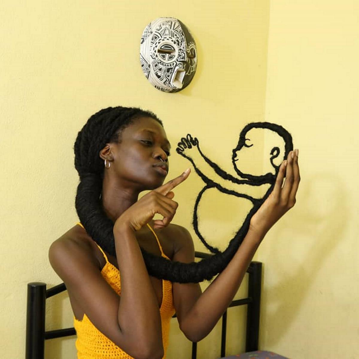 Scultura capelli afro