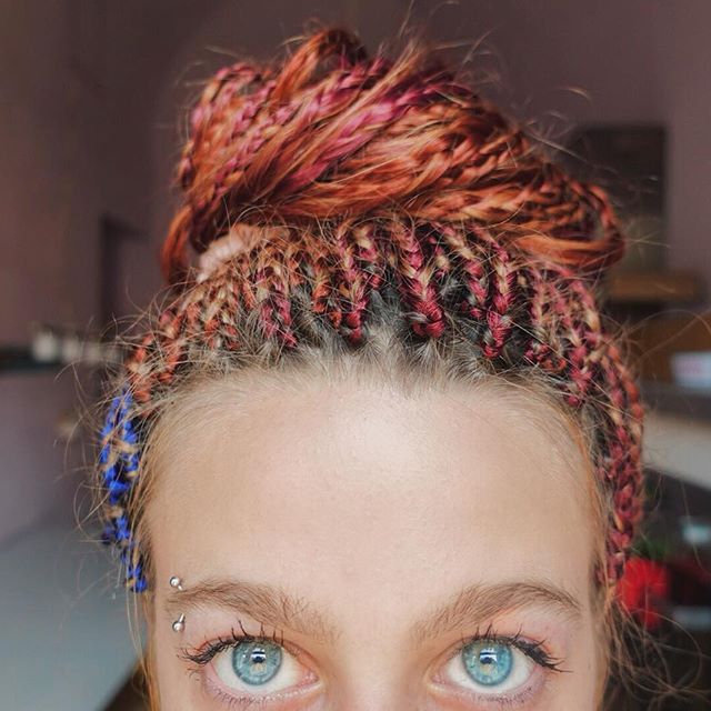 treccine afro rosa