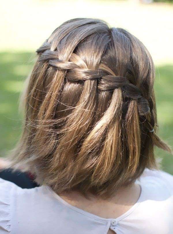 trecce capelli corti