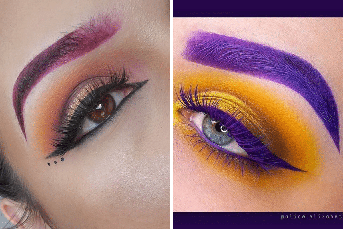 sopracciglia colorate