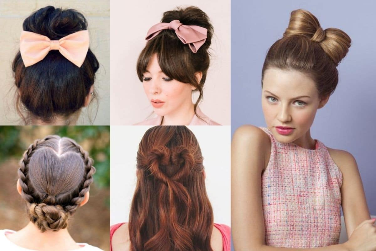 chignon cuore fiocco