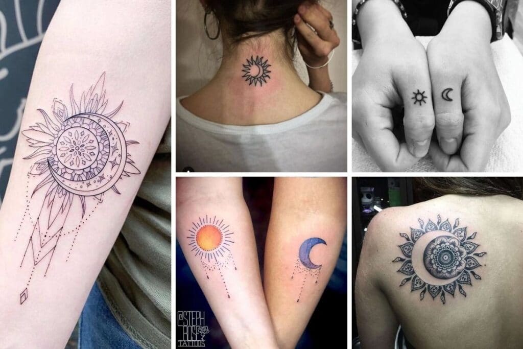 Tatuaggio sole e luna significato, idee e foto a cui ispirarsi