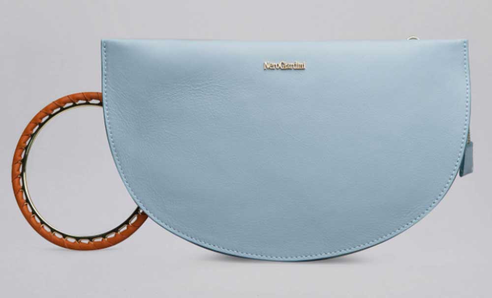 pochette nero giardini pelle