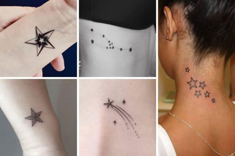 Tatuaggio stella significato. Foto di stella stilizzata, polare