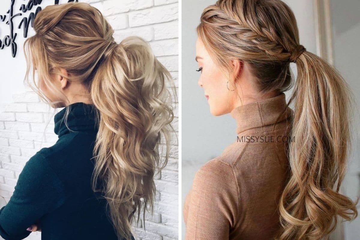 coda particolare per capelli
