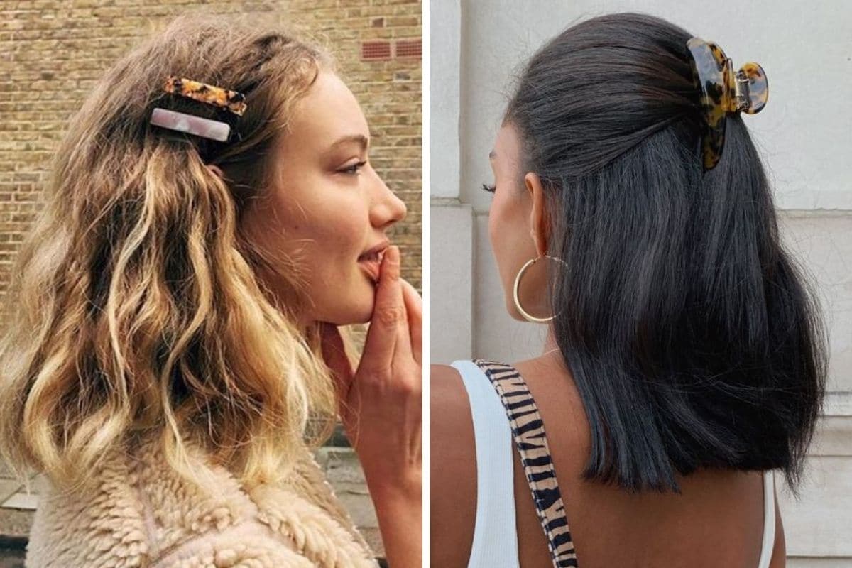 capelli medi mollette fermagli