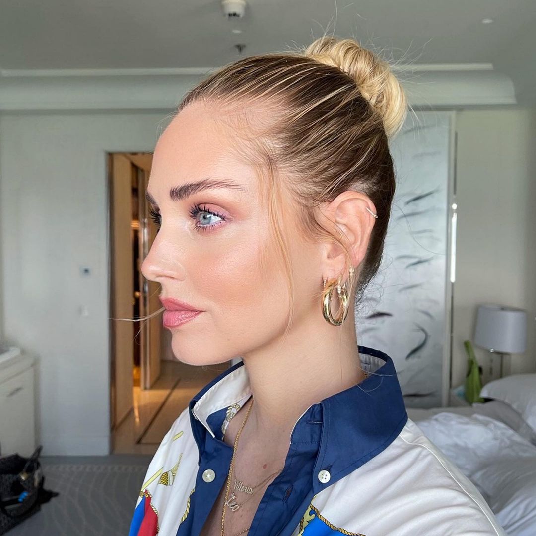 chiara ferragni chignon