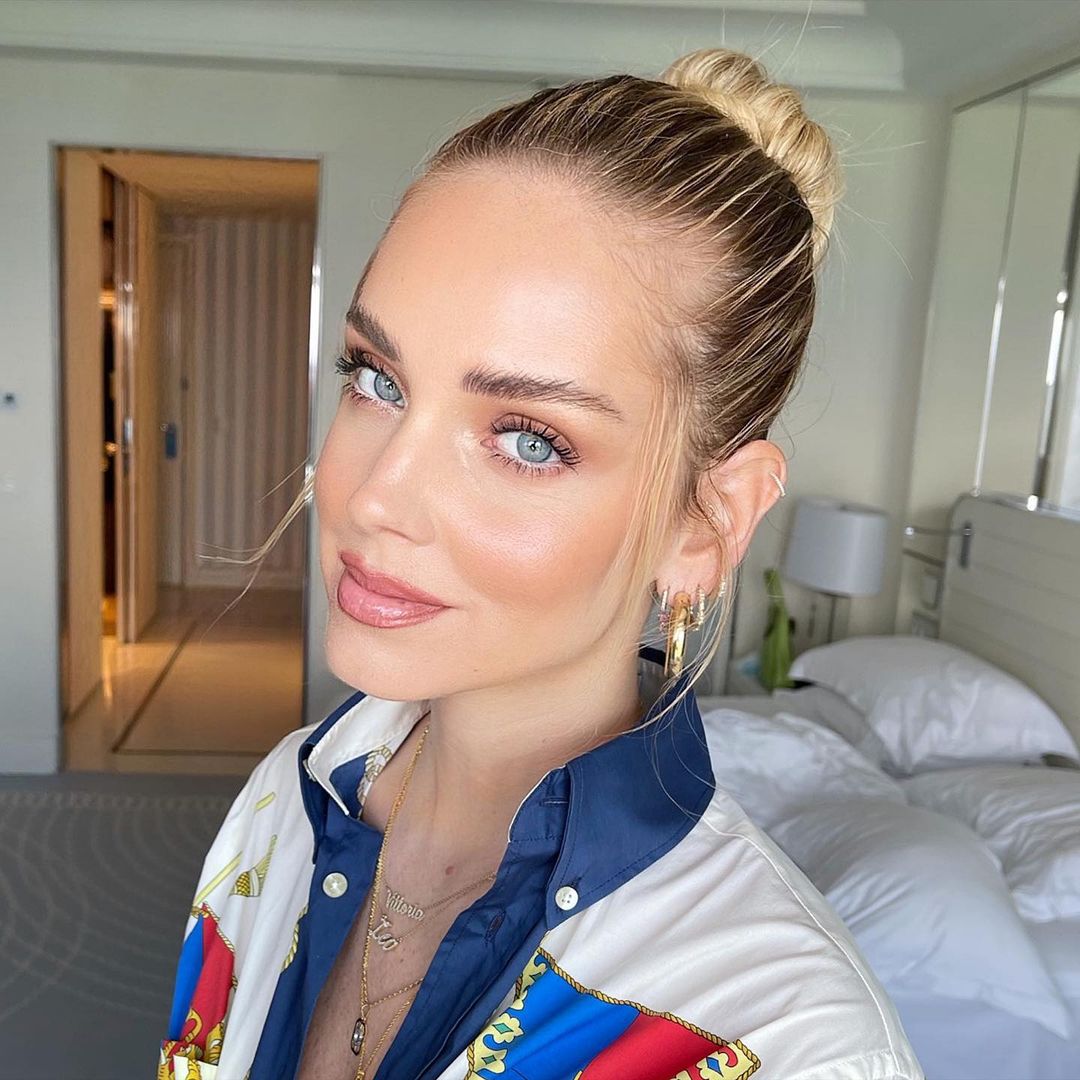 chiara ferragni chignon