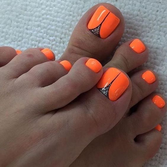 pedicure fluo
