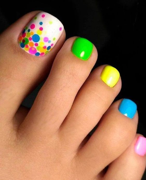 pedicure fluo