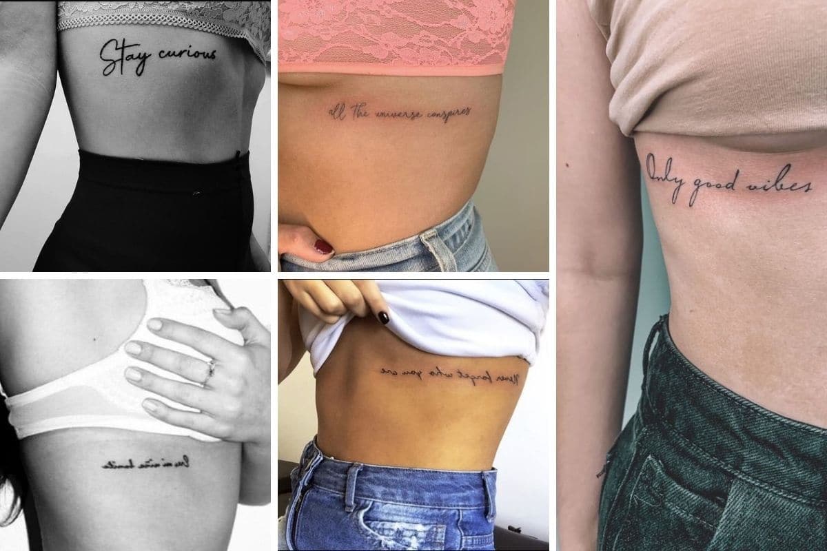 Tatuaggio frase sulla costola: perché scegliere questo punto? Dolore e foto - CapelliStyle