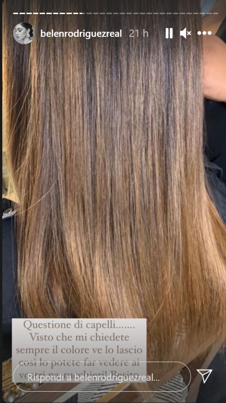 belen rodriguez colore capelli