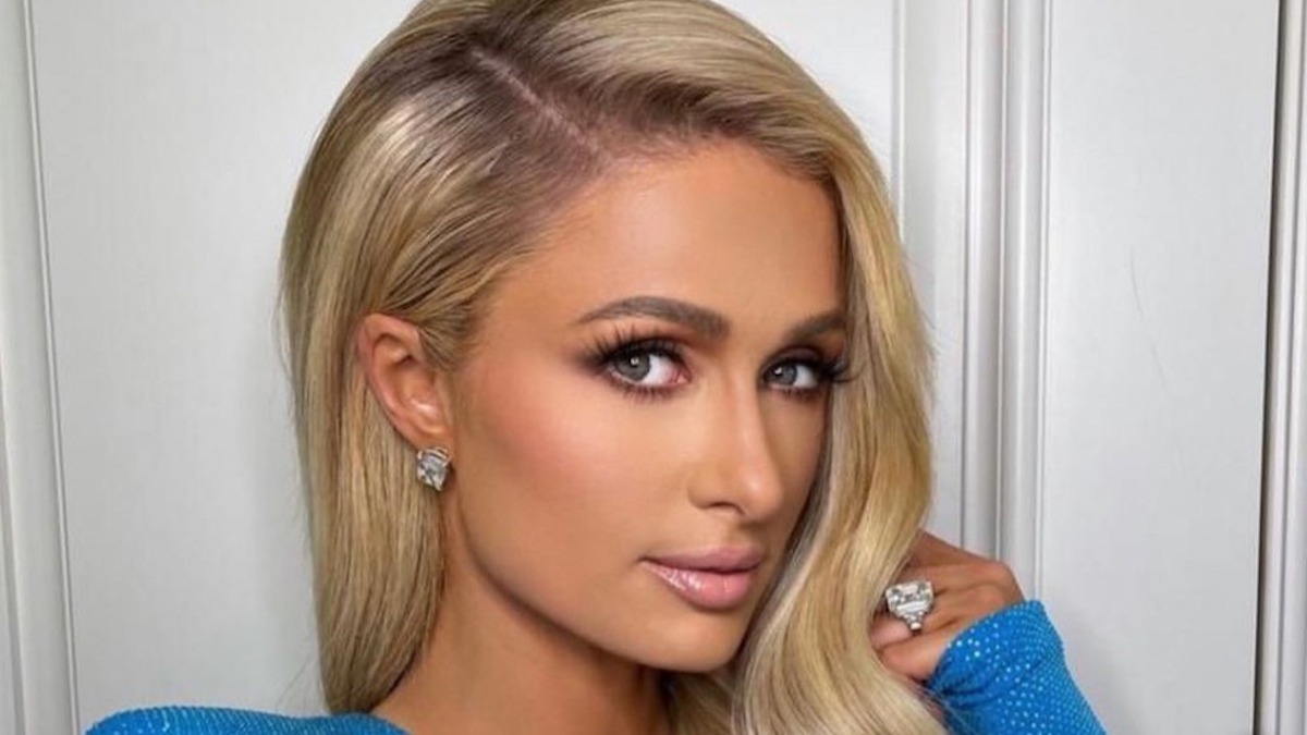 paris hilton matrimonio look